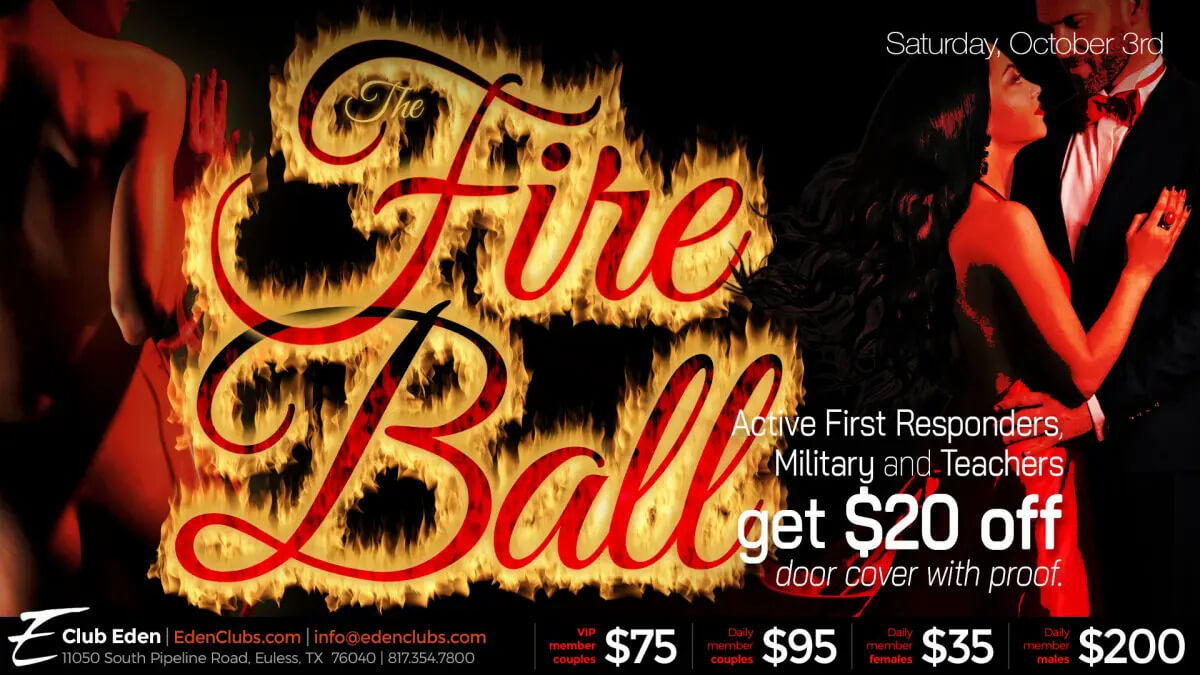 Club Eden DFW The Fire Ball flyer