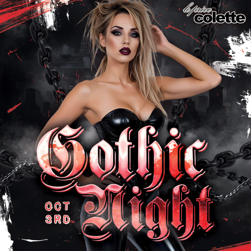Colette Dallas Gothic Night flyer