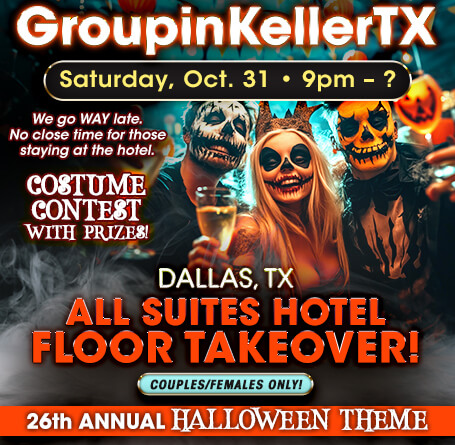 GroupInKellerTX Halloween Hotel Floor Takeover flyer